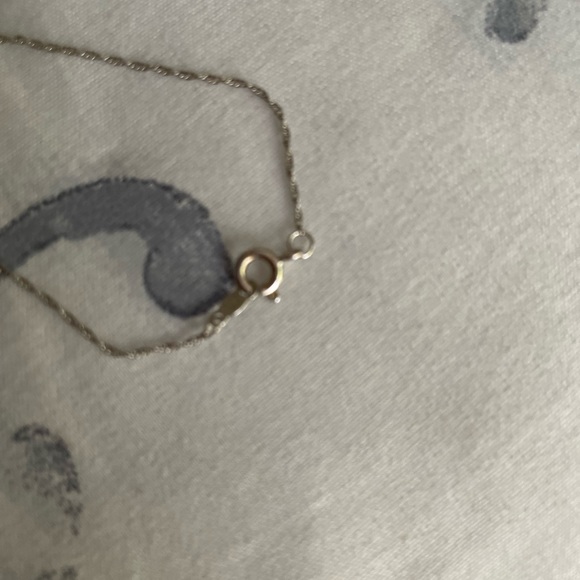 NWOB pink sapphire and sterling silver heart 18” necklace - Picture 3 of 3